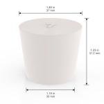 Solid Rubber Stoppers 10-Pack for Lab Use