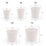 Solid Rubber Stoppers 10-Pack for Lab Use