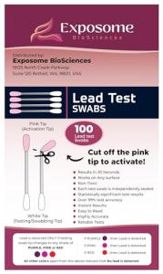 Home Lead Test Kit with 100 Swabs