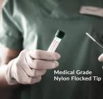 100 Pack Sterile Flocked Nasopharyngeal Swabs 80mm