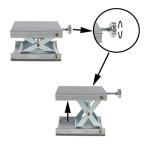 Adjustable Scissor Lab Jack Lift Stand