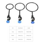 3PCS Iron Lab Retort Rings with Boss Head