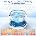 Portable Ultrasonic Dental Cleaner for Retainers & Aligners