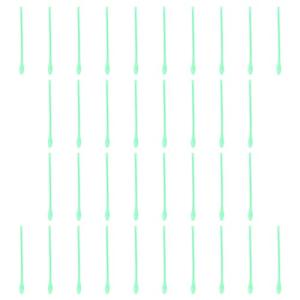 100PCS Green Plastic Mini Lab Spatulas