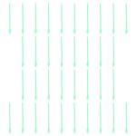 100PCS Green Plastic Mini Lab Spatulas