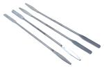 Set of 4 Stainless Steel Lab Spatulas