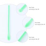 100PCS Green Plastic Mini Lab Spatulas