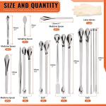 23-Piece Stainless Steel Lab Spatula & Scoop Set