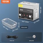 VEVOR 3L Digital Ultrasonic Cleaner with Heater