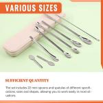 23-Piece Stainless Steel Lab Spatula & Scoop Set