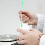 100PCS Green Plastic Mini Lab Spatulas