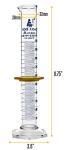 EISCO 100mL Graduated Cylinder with Protective Collar