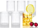 JUVITUS 6-Pack Clear Glass Highball Cups