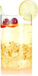 JUVITUS 10 oz Clear Borosilicate Highball Cups - 4 Pack
