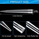 OIIKI 50pcs 10ml Universal Pipette Tips, Clear