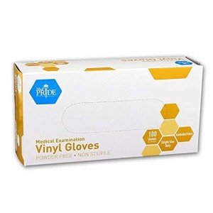 MedPride Powder-Free Vinyl Exam Gloves - Medium