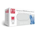 Blue Nitrile Medical Exam Gloves - Box of 100