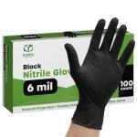 Heavy Duty Black Nitrile Gloves - 100 Count