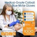 Inspire Nitrile Exam Gloves | Cobalt Blue | 1000 Pack