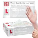 Clear Vinyl Exam Gloves – Powder-Free, 100 Pcs