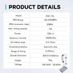 Electric Overhead Stirrer with Stainless Steel Stand