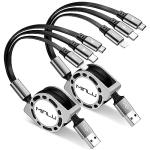 3-in-1 Retractable Charging Cable (2 Pack)