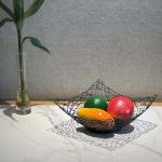 BIOGRAT Handmade Black Wire Fruit Bowl 8.86