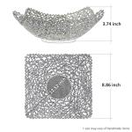 BIOGRAT Handmade Black Wire Fruit Bowl 8.86