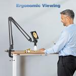 Adjustable Microscope Arm Stand with Clamp