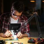 Adjustable Microscope Arm Stand with Clamp