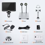 7" LCD Digital Microscope 1200X with 10 LEDs