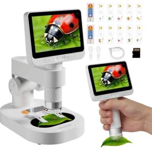 Kids Portable Digital Microscope - 100-1600X 1080P
