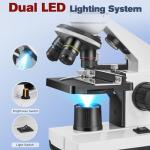 Temery Beginners Biological Microscope Kit with Extras