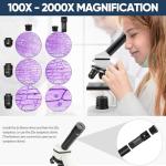 Dcorn 2000X Compound Microscope Kit for Everyone