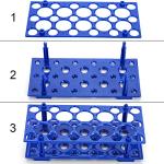 Lawei 6 Pack Test Tube Rack Set - Blue/Orange