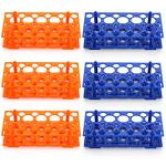 Lawei 6 Pack Test Tube Rack Set - Blue/Orange