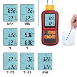 Kamtop Dual Channel Digital Thermometer with Probes