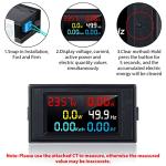 AC Display Meter Set: Digital Voltmeter & Amperage Tester