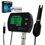 2-in-1 pH & Temperature Meter for Water Quality