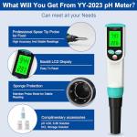 Yewhick Waterproof Digital Food pH Meter