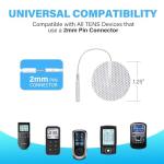 40PCS Reusable Round TENS Unit Electrodes Pads