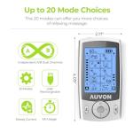 AUVON Dual Channel TENS Unit with 20 Modes