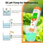 YINMIK Hydroponics pH and EC Tester