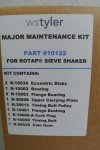 W.S. Tyler Rotap Sieve Shaker Maintenance Kit
