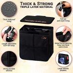 Large Leakproof Car Trash Can - 3 Gal, Black