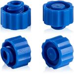 50 Syringe Tip Caps with Storage Box (Blue)