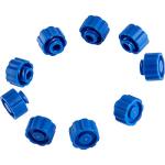 50 Syringe Tip Caps with Storage Box (Blue)