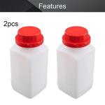 Othmro 1000ml Plastic Lab Reagent Bottles - 2 Pack