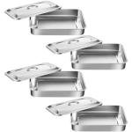 Stainless Steel Dental Instrument Tray Set (4 Pcs)