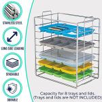 Stainless Steel Dental Instrument Tray Rack Organizer
